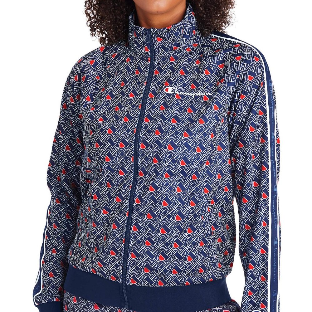 Champion All Over Logo Full Zip Jacket